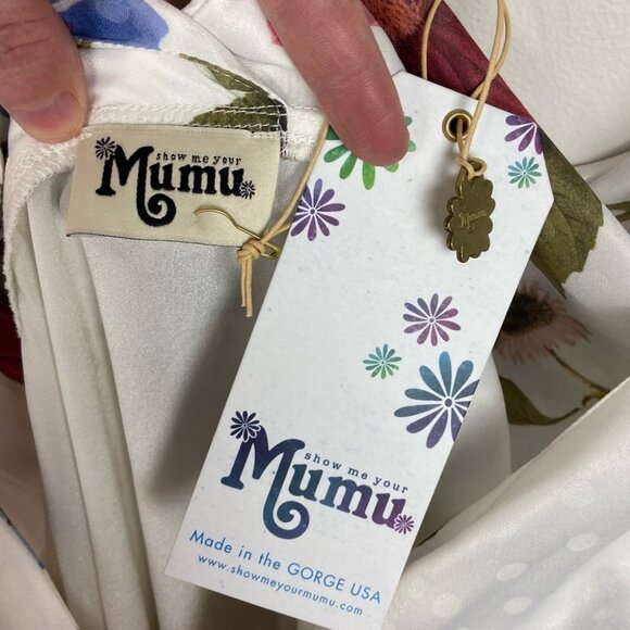 NWT Show Me Your Mumu Silky Arlene Midi Dress Floral Size Small Bohemian Boho S - Picture 4 of 11